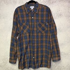 Carhartt plaid button down shirt XL